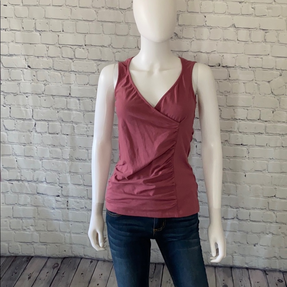 Banana Republic Stretch Sleeveless Deep Pink Top